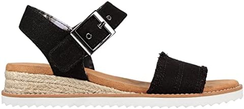 Skechers BOBS Women's 113541 Sandal, BLK, 9 | Image 3