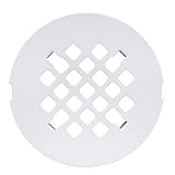 Artiwell 4-1/4” OD Snap-in Shower Drain Cover, Round Shower Drain Strainer Grid, Replacement Cover, Designed for Long-Lasting