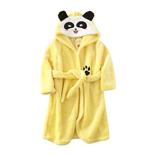 Robe De Chambre Polaire Enfant Fille Garcon Longue Peignoirs De Bain Fille Flanelle Animaux Peignoir Chaud Hiver Coton Enfant Fille Mignon Panda Robe De...