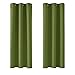 Produktbild Deconovo Blickdicht Gardinen mit Ösen für Schlafzimmer Thermogardinen Vorhang Blickdicht Kälteschutz Thermogardine Hitzeschutz Dicke Thermovorhang, 138x107cm(HöhexBreite), Apfelgrün, 2er Set