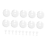 DECORNIJIA 20 Stück Teiliges Kindersicherung für Französische Steckdosen Elektrischer Schutz gegen Stromschlag Kindersicher Leicht zu Installieren Geeignet für Zuhause und Büro