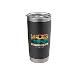Pensacola Beach Florida Retro Design Pensacola FL Stainless Steel Insulated Tumbler