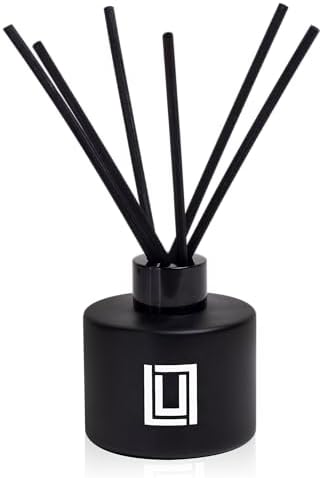 Lulu Candles | Reed Diffuser Set | White Jasmine & Green Tea | 6 Reed Sticks | Scent Diffuser for Bedroom Bathroom Living Room & Office (4.2 FL Oz.)