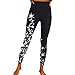 Leggings Super Print Elastic Women's Pantalones de cintura alta ajustados, Negro, 41-44.5