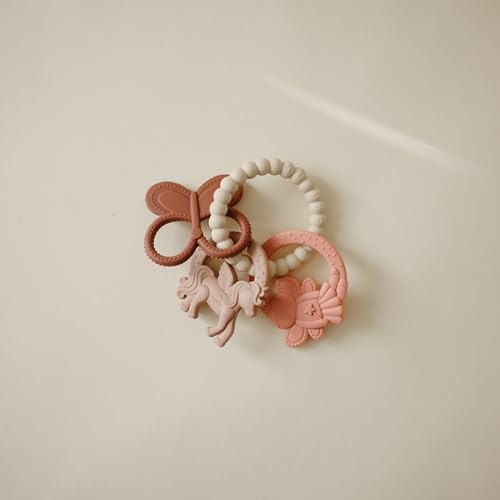 Image of mushie Silicone Fairy Teething Ring Toy