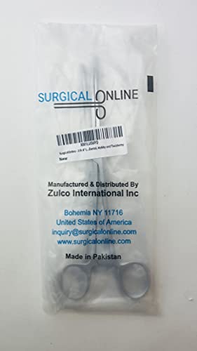 Image of SURGICAL ONLINE 2 Piece Curved & Straight 8 inch Hemostat Set, Stainless Steel Locking Tweezer Clamps - Ideal Hemostats for Nurses, Fishing Forceps, Crafts and Hobby