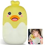 Gurtpolster Kinder Gurtschutz Auto Kopfstütze und Sicherheitsgurtkissen für Kinder im Auto Komfortables Nackenkissen,Yellow
