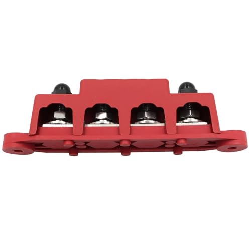 Barre omnibus M10 12V 250A noir avec couvercle pour distribution batterie