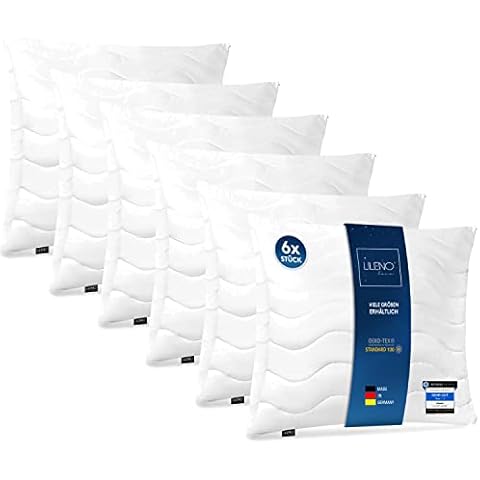 LILENO HOME Kopfkissen 80x80 cm HART Cover