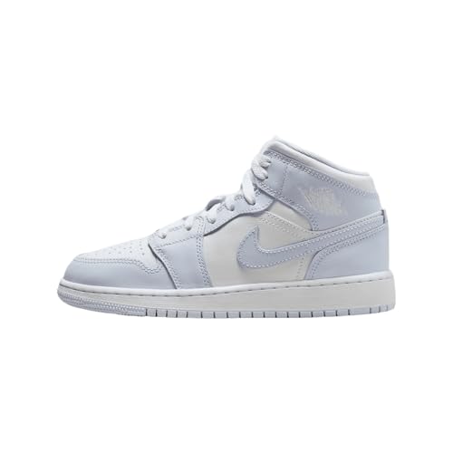 Air Jordan 1 Mid Big Kids' Shoes (FD8780-400, Cobalt Bliss/Neutral Grey/White) Size 6.5