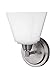 Seagull 4113001-962 One Light Bath Fixture, Pwt, Nckl, B/S, Slvr