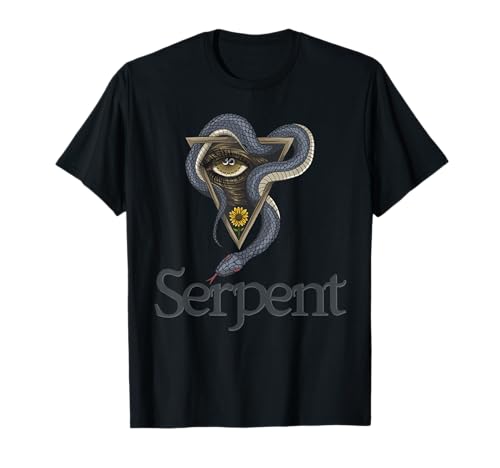 Geometría Sagrada Serpiente Serpiente Gráfico Educativo o Yoga Camiseta