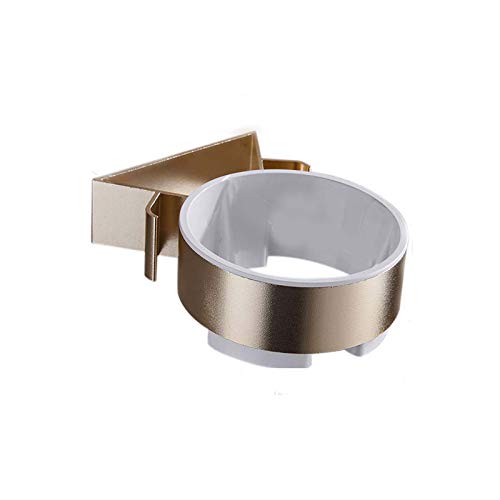 Fönhalter Haartrocknerhalter Haarglätterhalterung Aluminiumwandmontage Haartrockner-Lagerregal Kein Bohren Erforderlich 3M Kleber