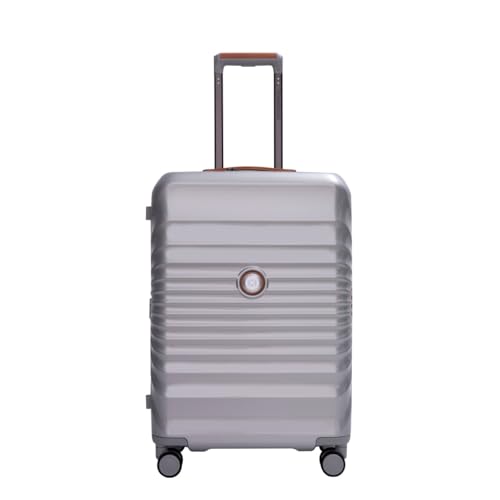 28" Luggage Lightweight Suitcase TSA Lock USB port Expandable Luggage Wheel lock Artificial leather Top handle Spinner Wheels (Silver)4