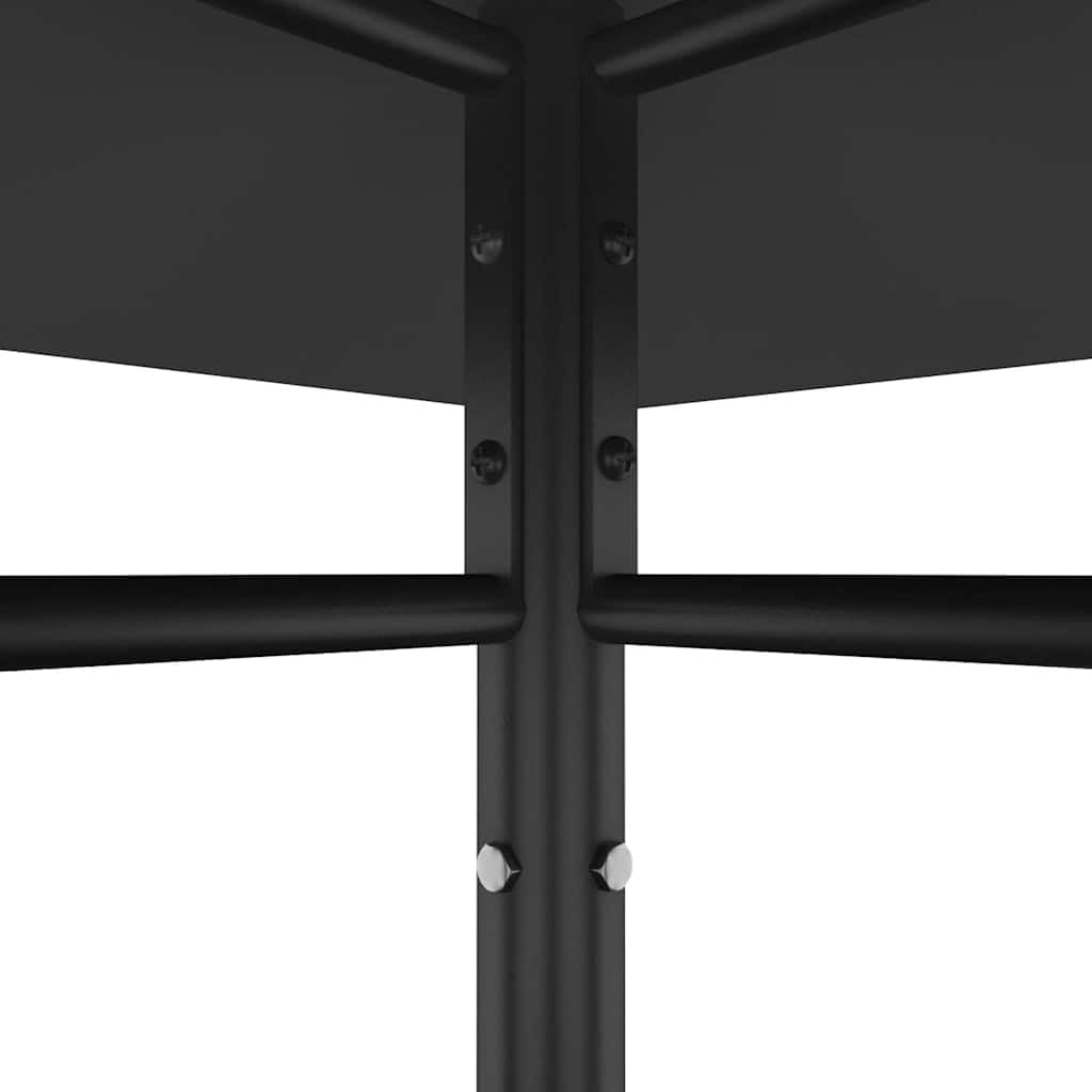 Pawilon ogrodowy, antracytowy, 384 x 281 x 270 cm, konstrukcja stalowa 180 g/m², pawilon składany na taras, balkon, kemping, imprezę, imprezę w ogrodzie, na imprezę i grillowanie