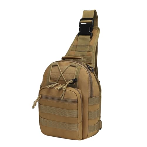 Bolsa de pecho de nailon unisex VILLCASE mochila táctica ligera color barro