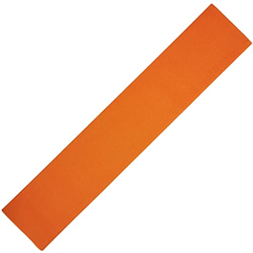 Hojas grandes de papel crepé naranja, alternativa de papel de seda, colores brillantes para...