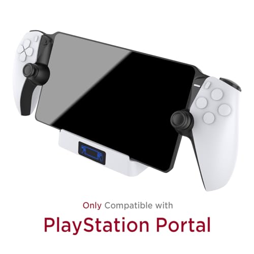 Miimall Estação de carregamento para Playstation Portal Remote Player com indicador LED e cabo de ca