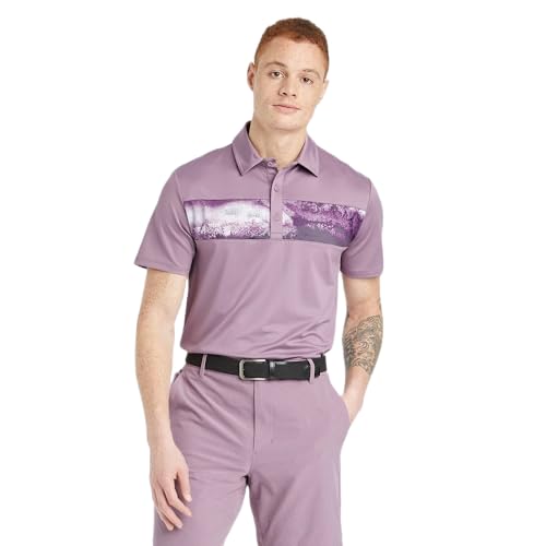 All in Motion Men's Chest Striped Polo Shirt -