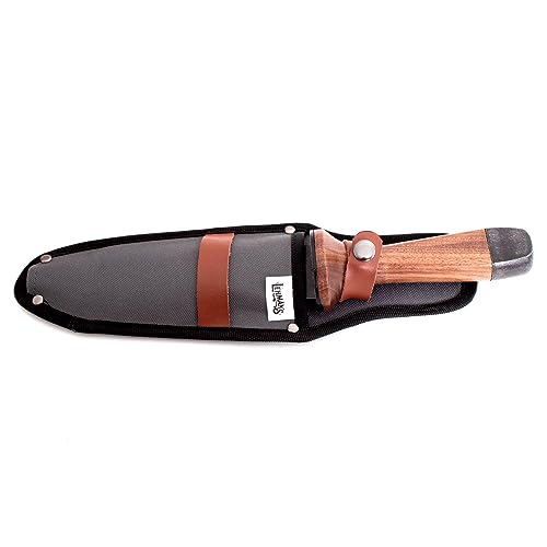 Cuchillo de Jardín Hori Hori con Doble Filo y Mango de Madera miniatura 2