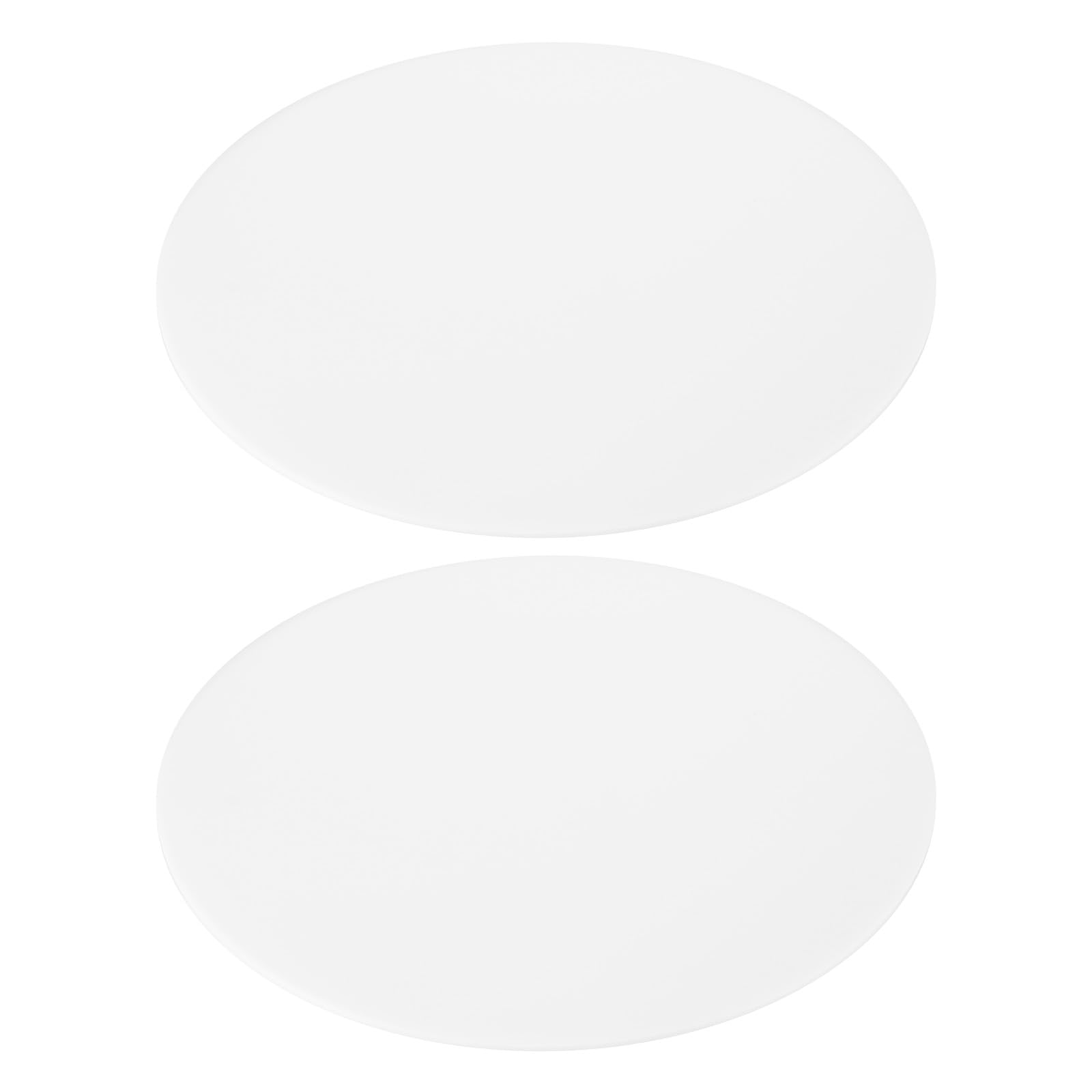 VIAPUICE Smooth White Lampshade Diffuser 381mm Diameter 1.7mm Thick - 2 Pcs Acrylic Anti-Glare Lamp Cover, Round Lamp Shade Diffuser for Drum Lampshades Pendants Ceiling Wall Lights