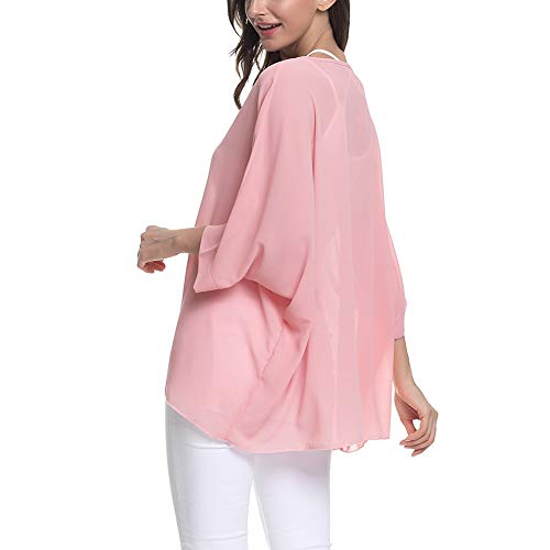 Image of Ckikiou Plus Size Batwing Flowy Semi Sheer Chiffon Blouse Tunic for Women Summer Floral Print Boho Beach Cover ups
