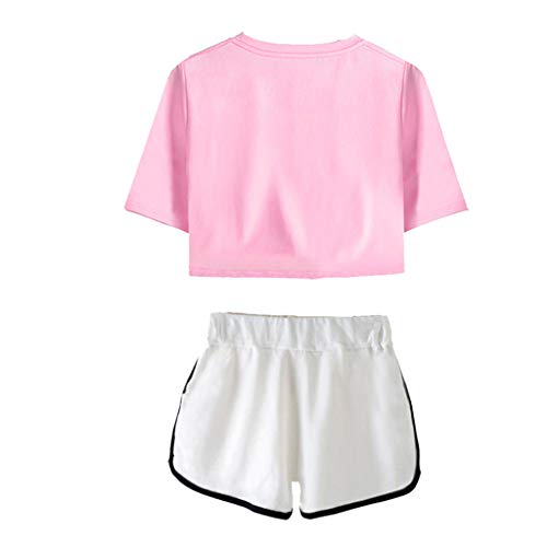 Conjunto de camiseta e shorts femininos The Promised Neverland camiseta e shorts Emma Ray Norman (50