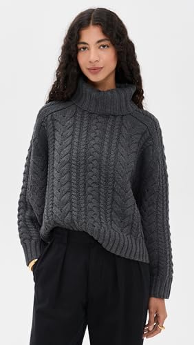 Women's Cable Turtleneck Sweater2