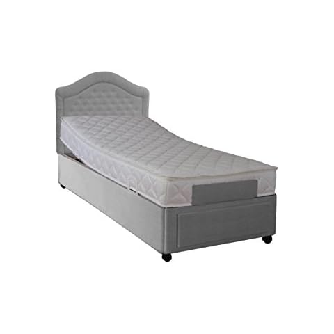 Backcarebeds Majestic 4’6” single Electric Adjustable Bed, Headboard - Ash Cover