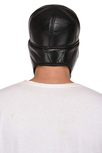 Bonnet look cuir qualité fine Risecollection doublé fourrure Cap-Act-050 - 2