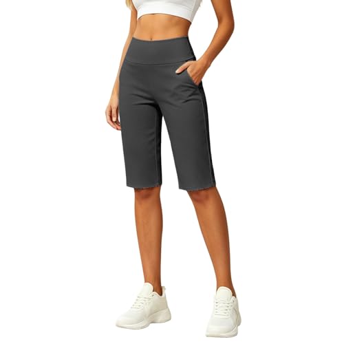Pantacourt sport femme coupe ajustée avec poches pratiques téléphone