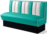 Bel Air Banc d'angle pour dîner - Couleur : turquoise/blanc