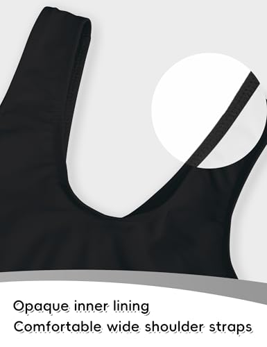 Girls Swimsuits Two Piece Bathing Suits Sport Beach Bikini Sets UPF 50+ Teen Summer Swimwear with Chest Pad4