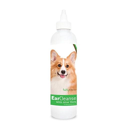 Healthy Breeds Pembroke Welsh Corgi Ear Cleanse with Aloe Vera Cucumber Melon 8 oz