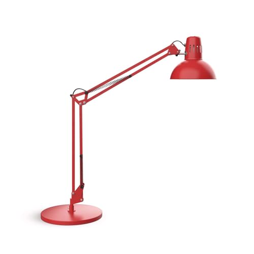 MAUL Lampada da scrivania MAULstudy rossa LED E27 orientabile