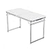 Produktbild MYAOU&Laptop desk Klapptisch rechteckig Falten in der Hälfte 400 kg Tragfähigkeit mit Tragegriff Outdoor Aluminiumlegierung weiß (120 * 60 * 55~70 cm)