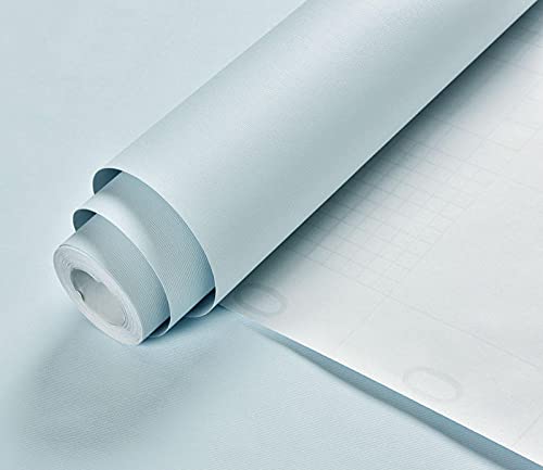 Papier peint bleu brillant autocollant pour rénover un comptoir