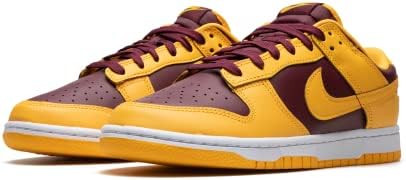 Nike Men's Dunk Low shoe, Yellow/Bordeaux, 11 | Image 1