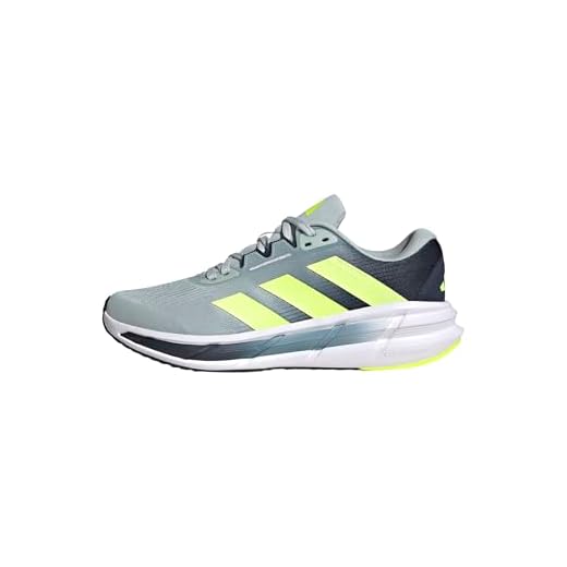 adidas Questar 3 Running Shoes, Zapatillas para Correr Hombre, Wonder Silver/hi-Res Yellow/Aurora Ink, 44 2/3 EU