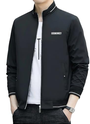 Image of ODDMONKEY Mens Jackets || Jacket For Men || bomber jacket for men || Lightweight Outwear Sportswear Bomber Jacket