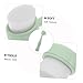SHERCHPRY Face Cleansing Brush for Gentle Exfoliation and Deep Cleaning Compact Manual Scrubber Tool for All Skin Types for Daily Use Makeup Removal and Travel Handle Bristles