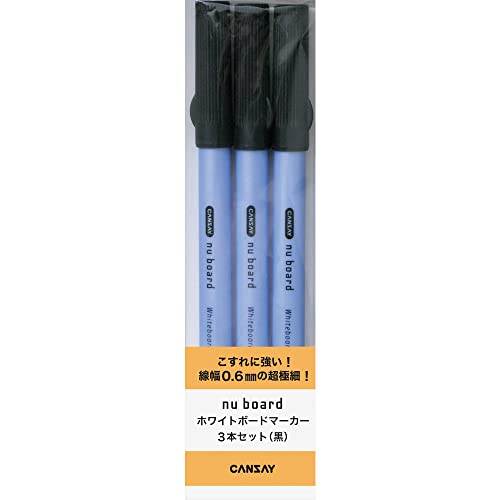 Tableau marqueur pour tableau blanc haute densite lot de 3 noir Bslc00bl03