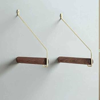 Amazon｜ZJHDX 北欧真鍮布ハンガーラック壁掛けフック