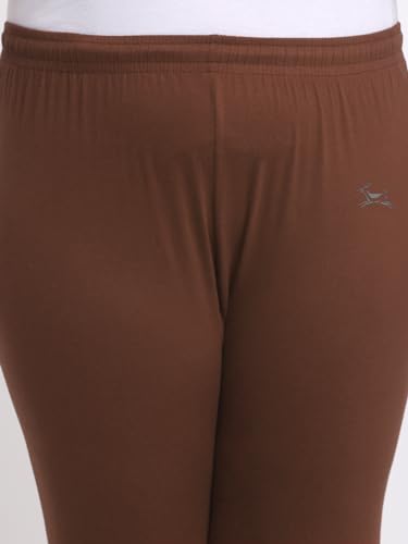 Image of Soft Cotton Ankle Lenght Solid Regular and Plus 35 Colours Leggings for Womens and Girls (Sizes :- M to 6XL)