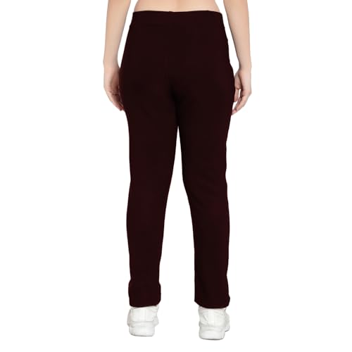 Image of Fashiol Women's Winter Lower | Woolen Fleece Lined Track Pants | Warm & Comfortable Winter Wear | Relaxed Fit Elastic Waist Joggers | Soft Lounge Sweatpants with Pockets | Stylish & Cozy