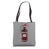 Wine fire extinguisher for firefighters with wine bottle Tote Bag