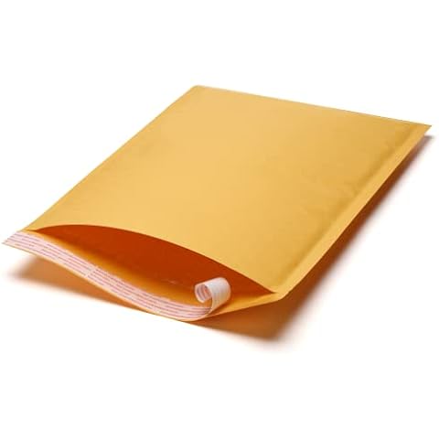 TheBoxery Kraft Bubble Mailers #0 Extra Wide 6.5x9''- 250 Mailers Included - Self Sealing Cover