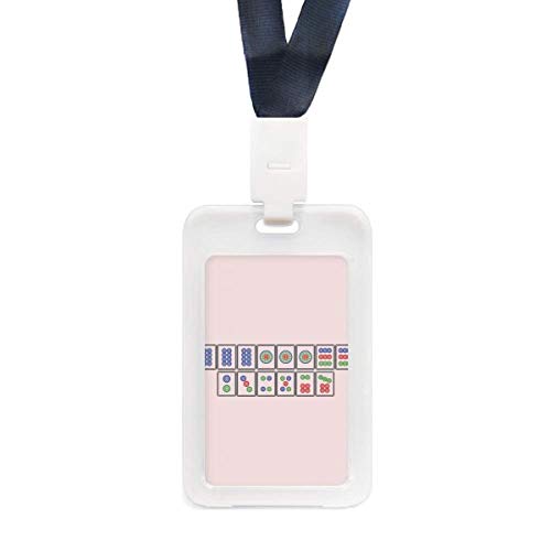 Étui de protection de carte de crédit Mahjong rigide plastique transparent individuel