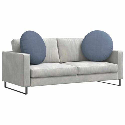Coussin d'assise ergonomique en velours lavable bleu 80cm