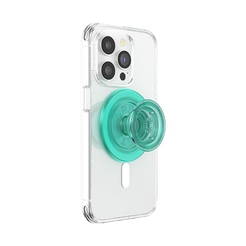 Image of PopSockets Phone Grip for MagSafe, Magnetic Holder, Phone Stand - Translucent Mint